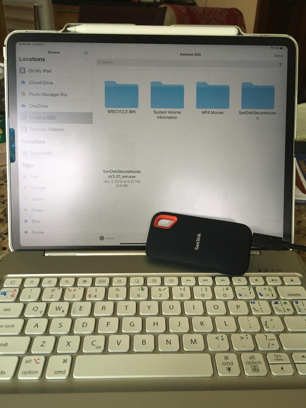 I tested Standard vs PRO Extreme SSD’s with iPad Pro 2018.