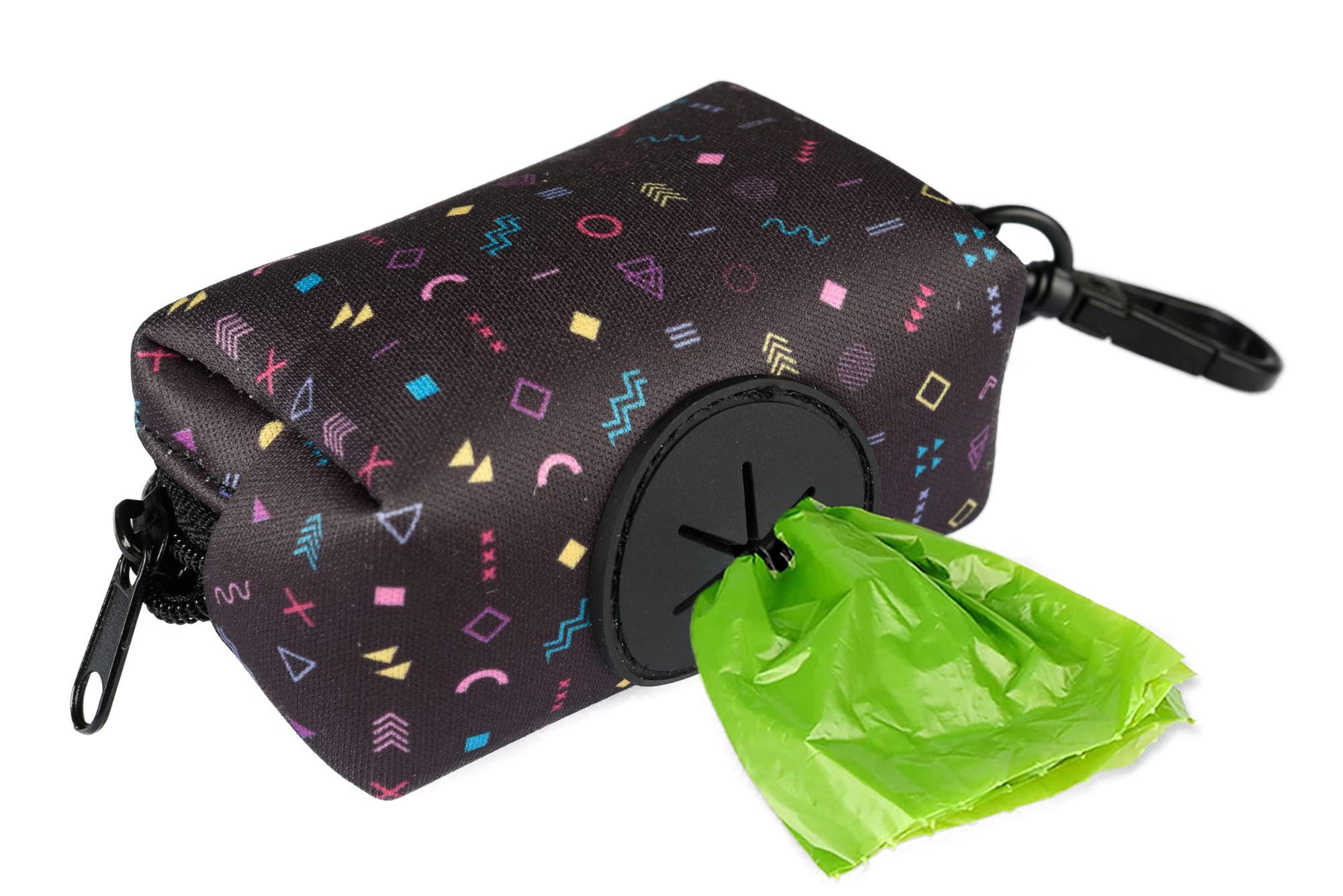 ASTORPET | Dispensador de Bolsas Caca Perro. Porta Bolsas de Caca para Perros con Mosquetón, Ideal para Paseos. Accesorios para Perros. Modelo Noventa's.