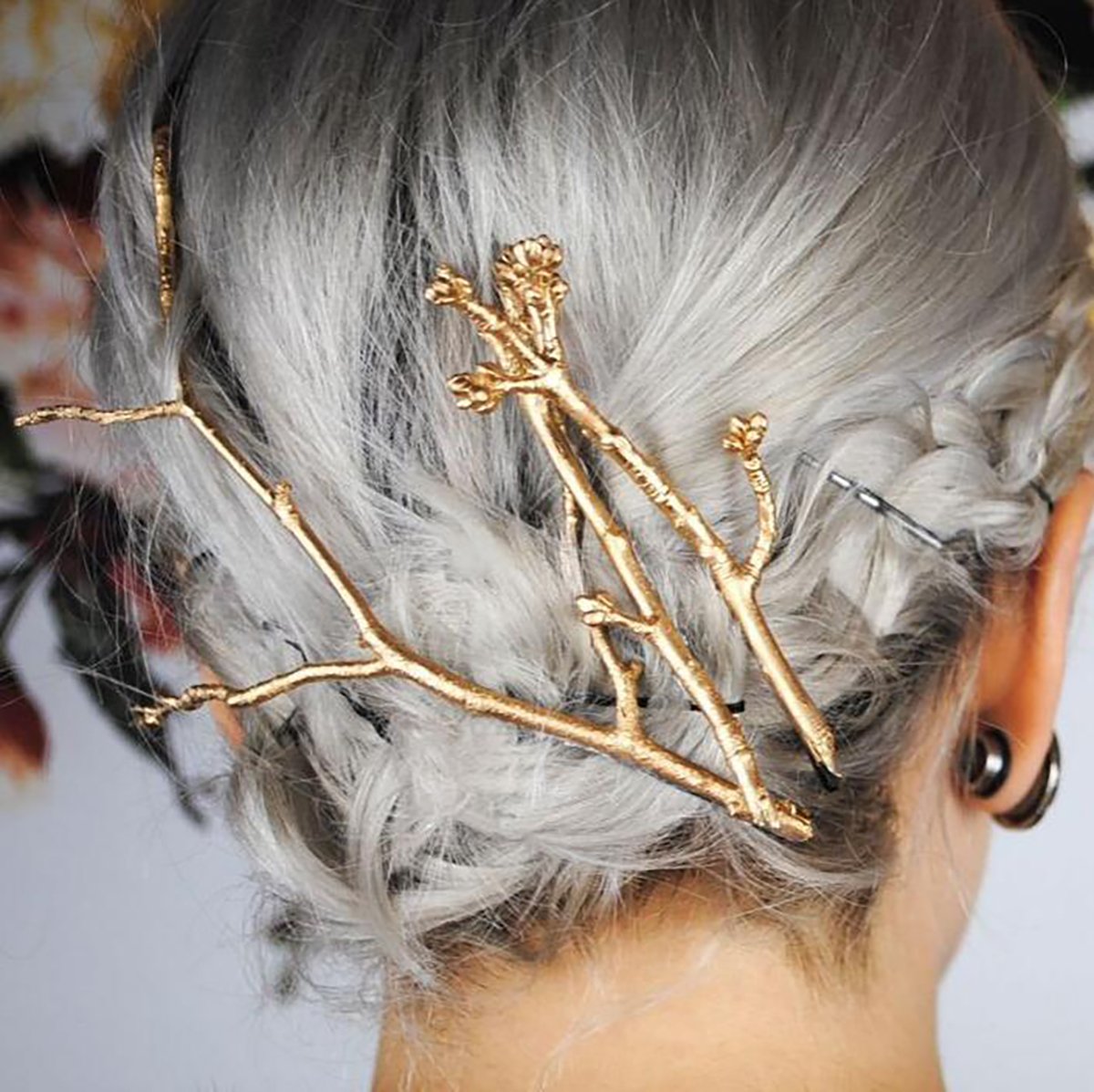 Amazon.com : Set of 3 Vintage Tree Branch Hair Clip Barrette  display picture 3