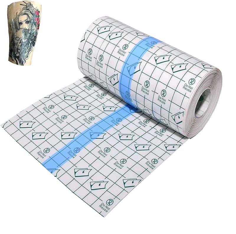 Película adesiva transparente para tatuagem DPBB, rolo de 15,24 cm x 9,14 m
