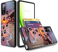 Vista 73 de Funda tipo cartera para Galaxy S20 FE de 6.5 pulgadas con ranura para tarjeta, tarjetas de crédito, tarjetas de crédito, funda para efectivo, doble