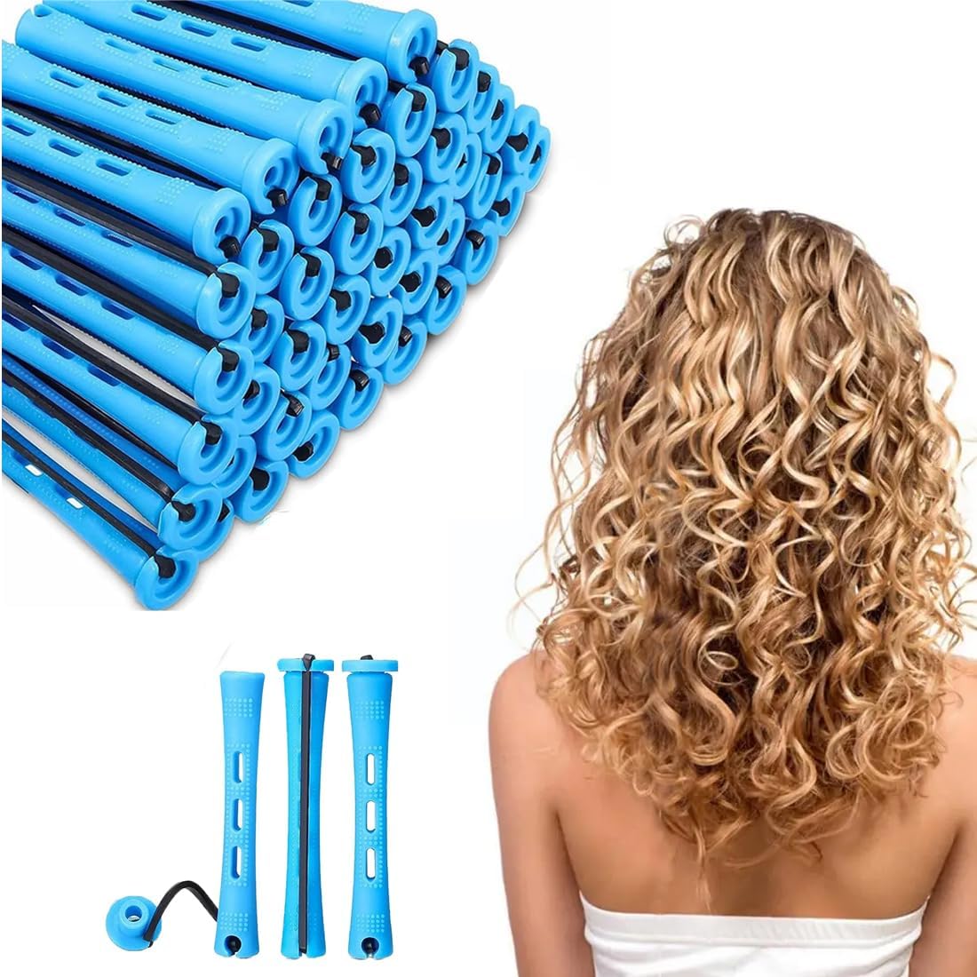 50 stuks kleine krulspelden, complete set met krulspelden voor krullen, heatless haarkrullers voor natuurlijk en kort haar, stylingtool voor vrouwen 50 stuks kleine krulspelden, complete set met krulspelden voor krullen, heatless haarkrullers voor natuurlijk en kort haar, stylingtool voor vrouwen