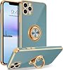 BENTOBEN Compatible with iPhone 11 Pro Case with 360 Ring Holder, Shockproof Slim Kickstand Magnetic Support Car Mount Women Men Protective Phone Case for iPhone 11 Pro 5.8 inch, Black/Gold