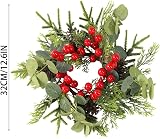 Generic 12.6 Inch Christmas Wreath Soft Eucalyptus – Leaf and Berry Charm