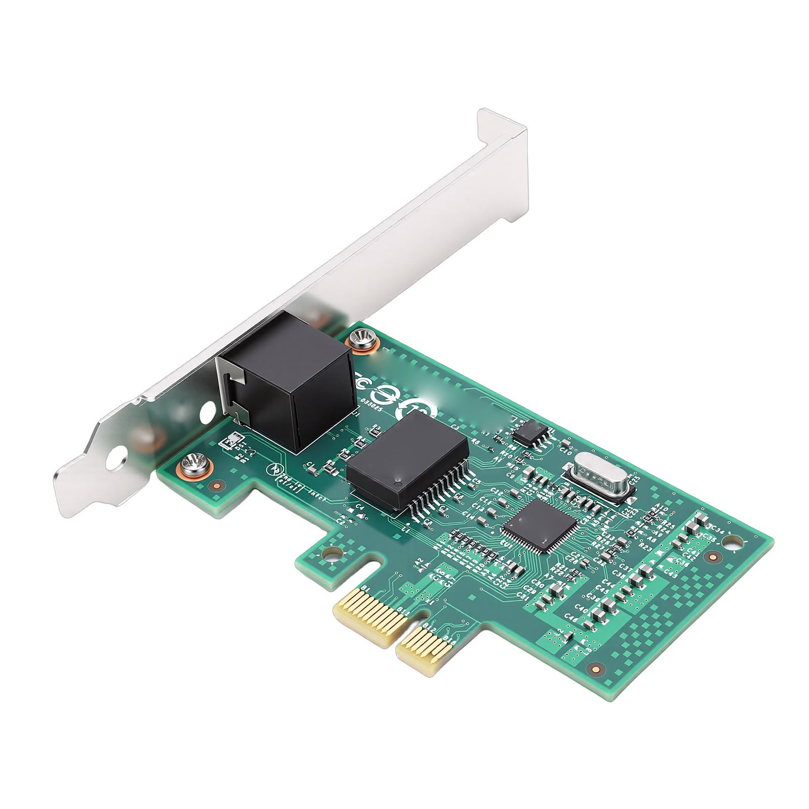 Scheda di Rete Gigabit NIC Plug and Play Scheda Gigabit Ethernet da 1000 Mbps con Porta RJ45 PCI Express 2.0 X1, Ideale per Server Desktop, Design PCIe X1 Salva Sp