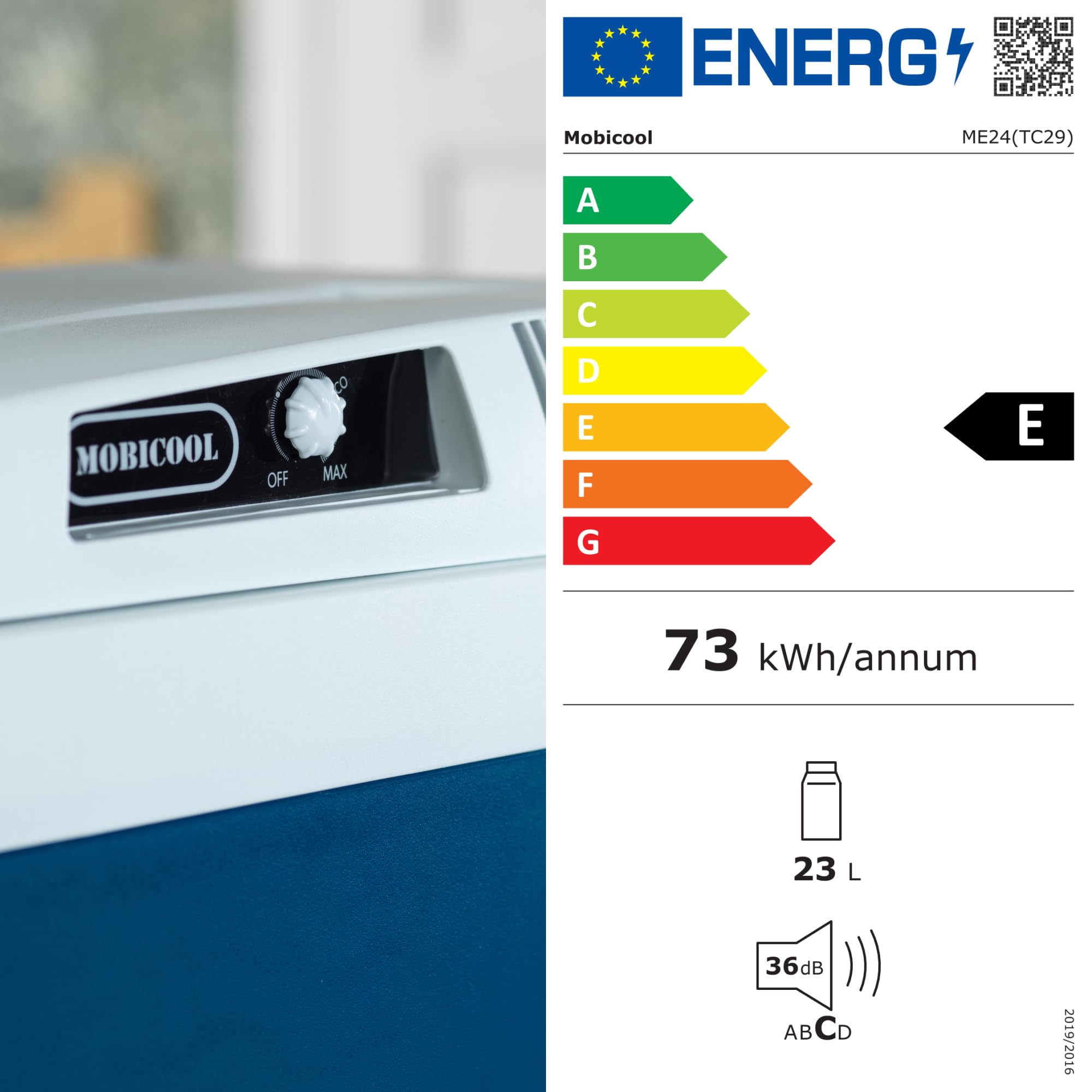 Mobicool ME27 Frigorifero Elettrico Portatile 26 Litri 12V 230V