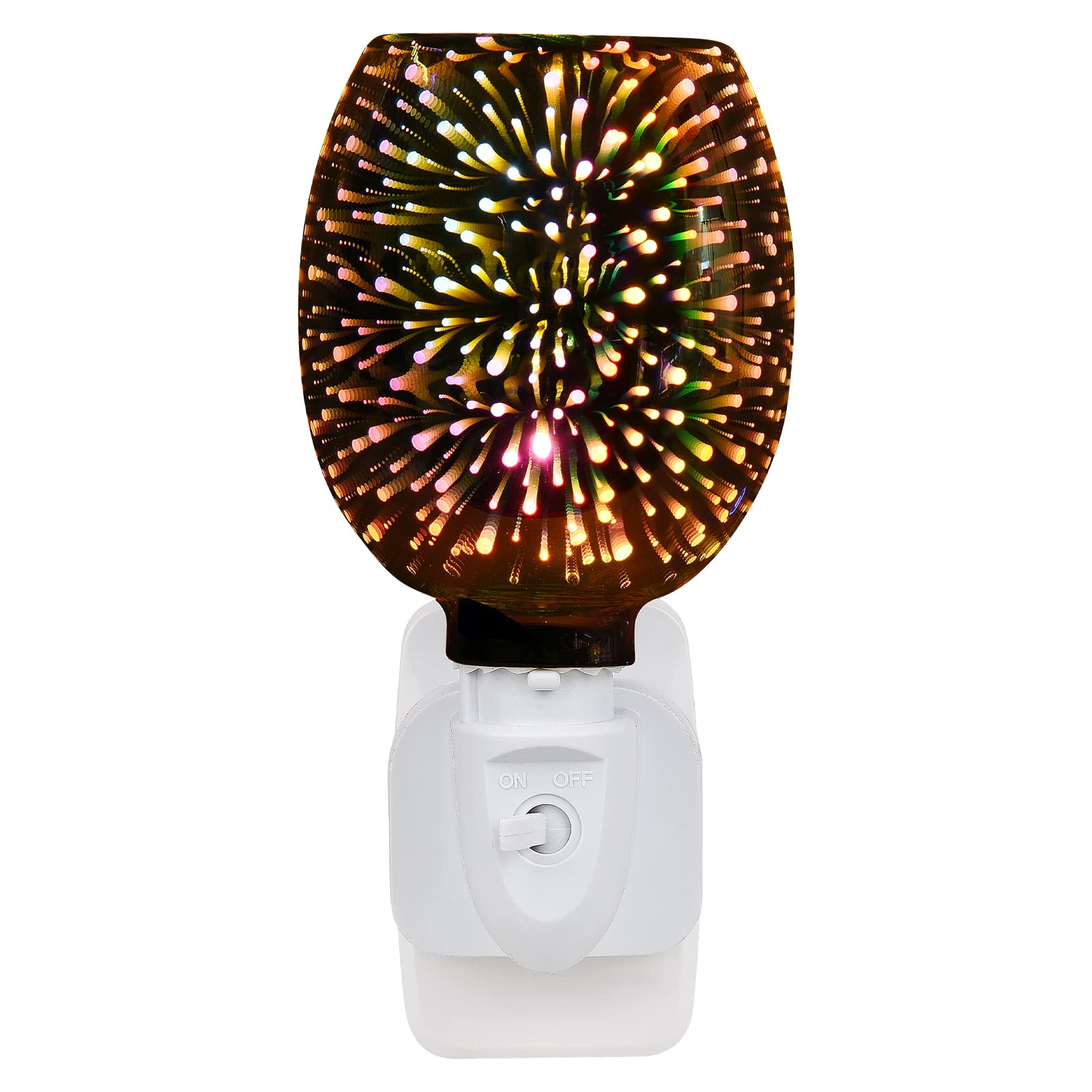 3D Firework Plug In Wax Melt Burner, Electric Oil Warmer & Night Light