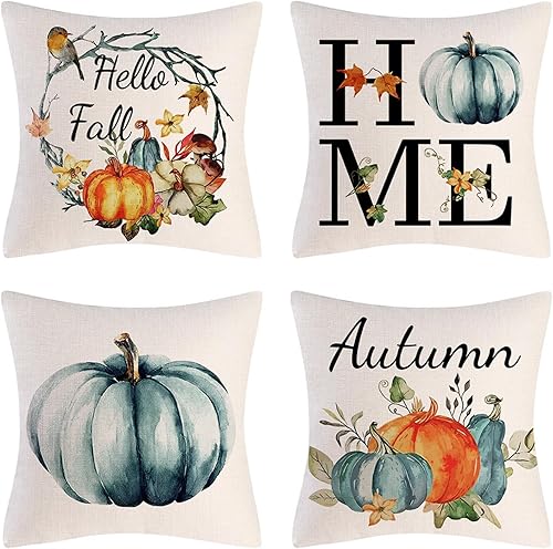 Juego de 4 fundas de almohada decorativas a cuadros de búfalo blanco y negro para interiores y exteriores, funda de almohada para sofá de 18 x 18