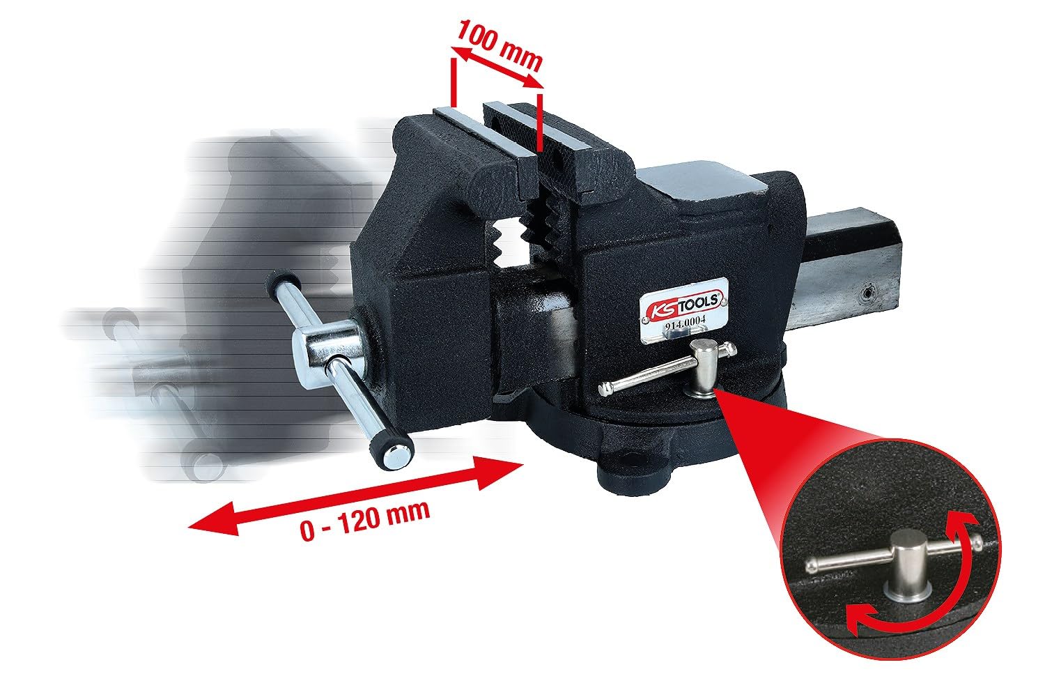 KS Tools 914.0004 Imadło stołowe, 4"