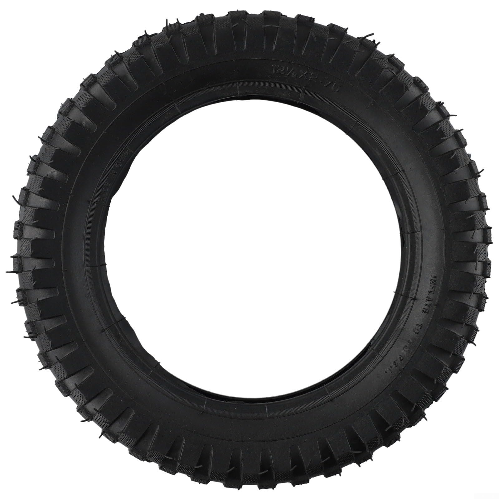 Juego de neumáticos y tubo interior de 12.5 x 2.75 para 49 cc para MINI Dirt Bike MX350 MX400 Scooter, neumático de goma de rueda todoterreno de 12 1/2 x 2.75 con válvula recta, color negro