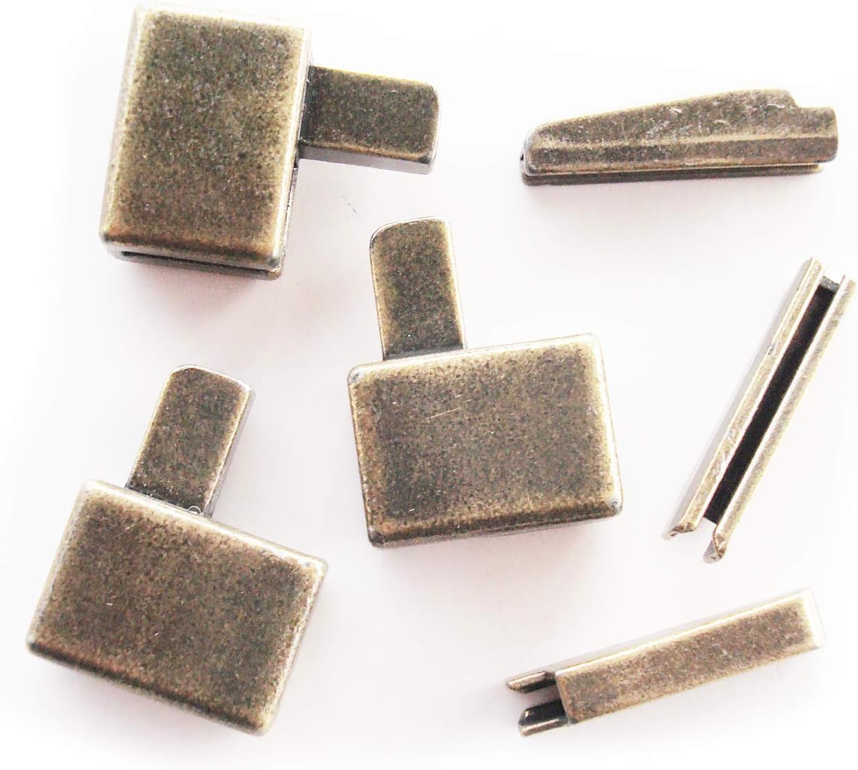 6 pcs 15 Down Jackets Metal Zipper Retainer Box and Zipper Insertion