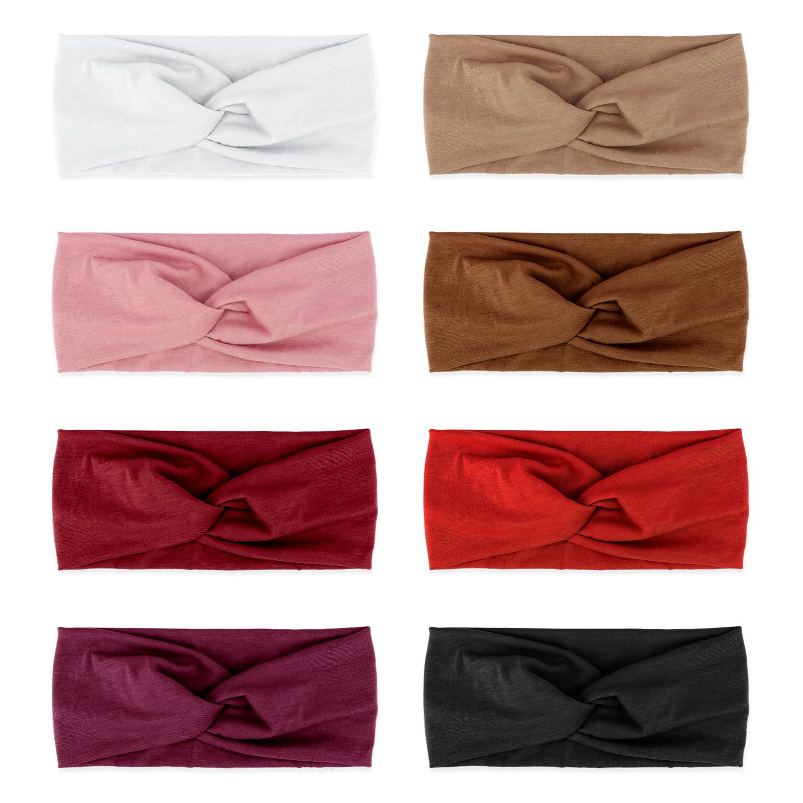 DRESHOW 8 Pack Women Headbands Headwraps Hair Bands Bows Hair Accessories