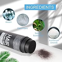 Vista 6 de Fibras de construcción del cabello para adelgazar el cabello con boquilla aplicadora en aerosol, naturales e indetectables, cabello más grueso al