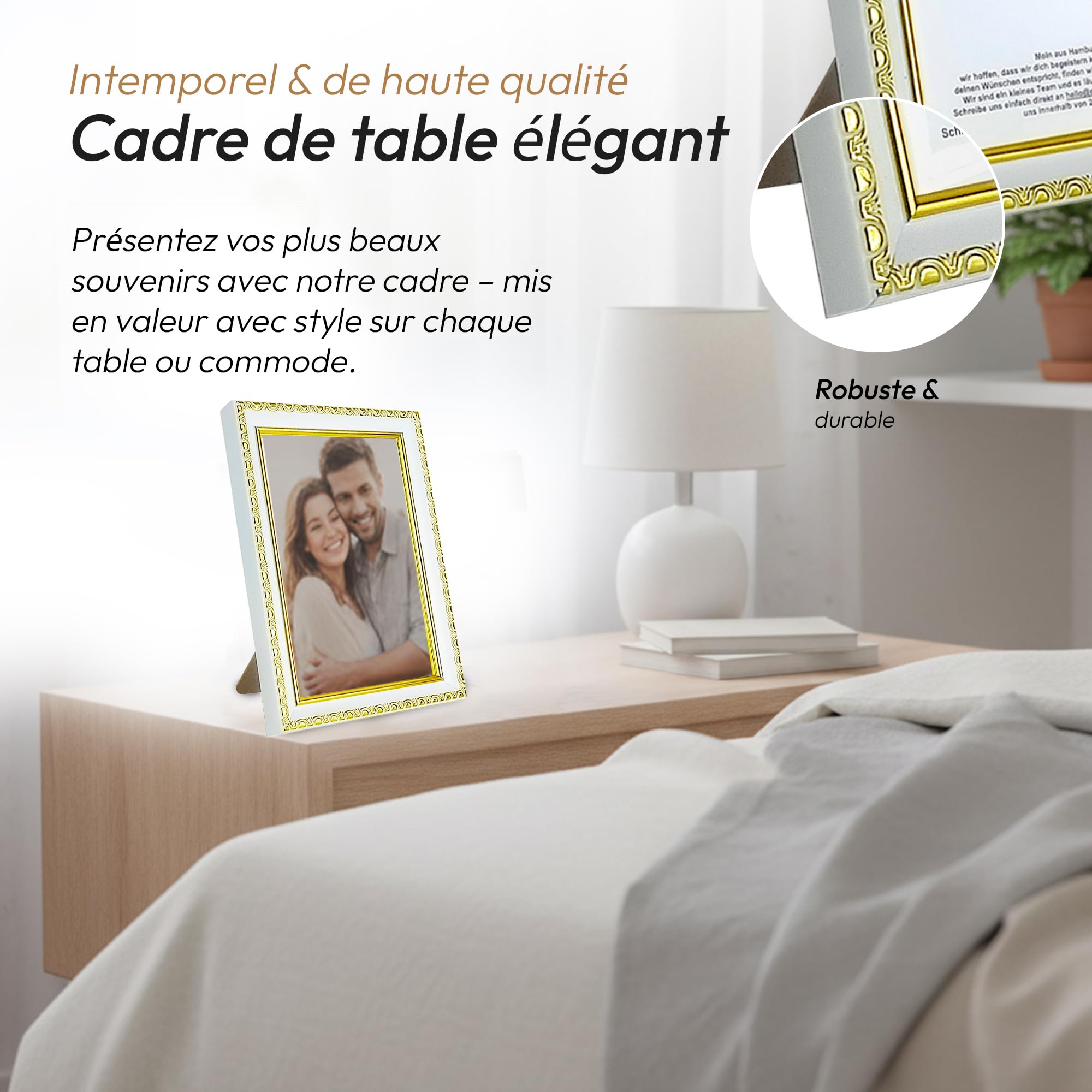 Cadre photo Kelly - Blanc - 13x18 cm | , créateur d'intérieur Cadre photo Kelly - Blanc - 13x18 cm | , créateur d'intérieur