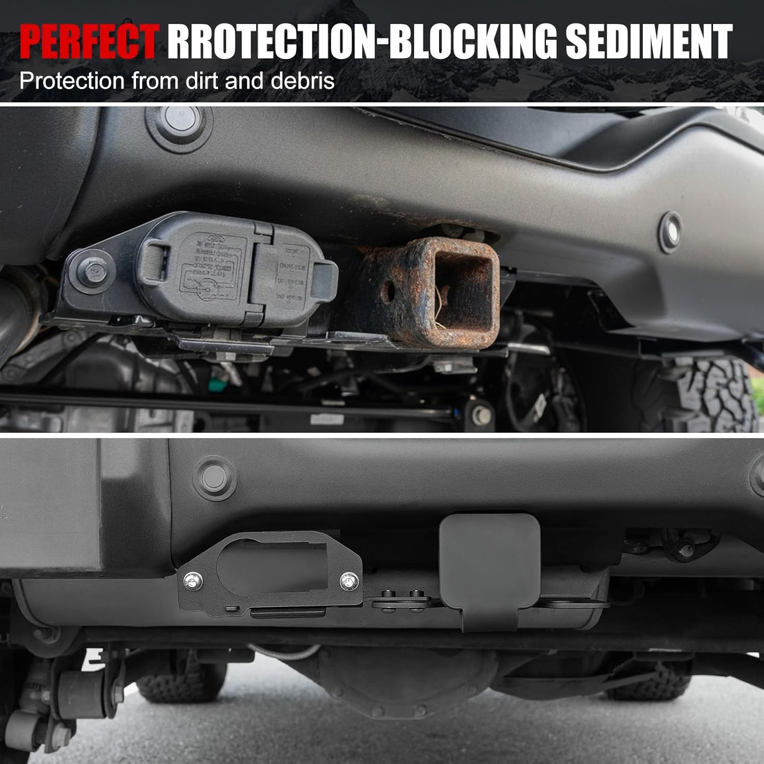 Mabett 2" Tow Trailer Hitch Receiver for Ford Bronco 2026，2021–2025 2/4-Door, Seamless Steel Rear Bumper Mount for Towing, Cargo Carriers & Bike Racks (Not for Sport)