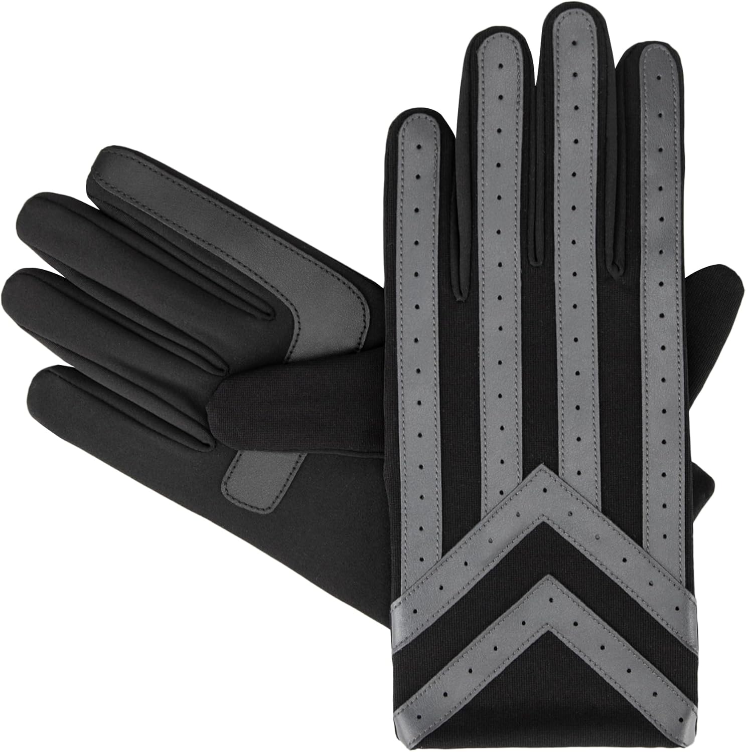 isotoner Men’s Spandex Touchscreen Cold Weather Gloves - Image 4