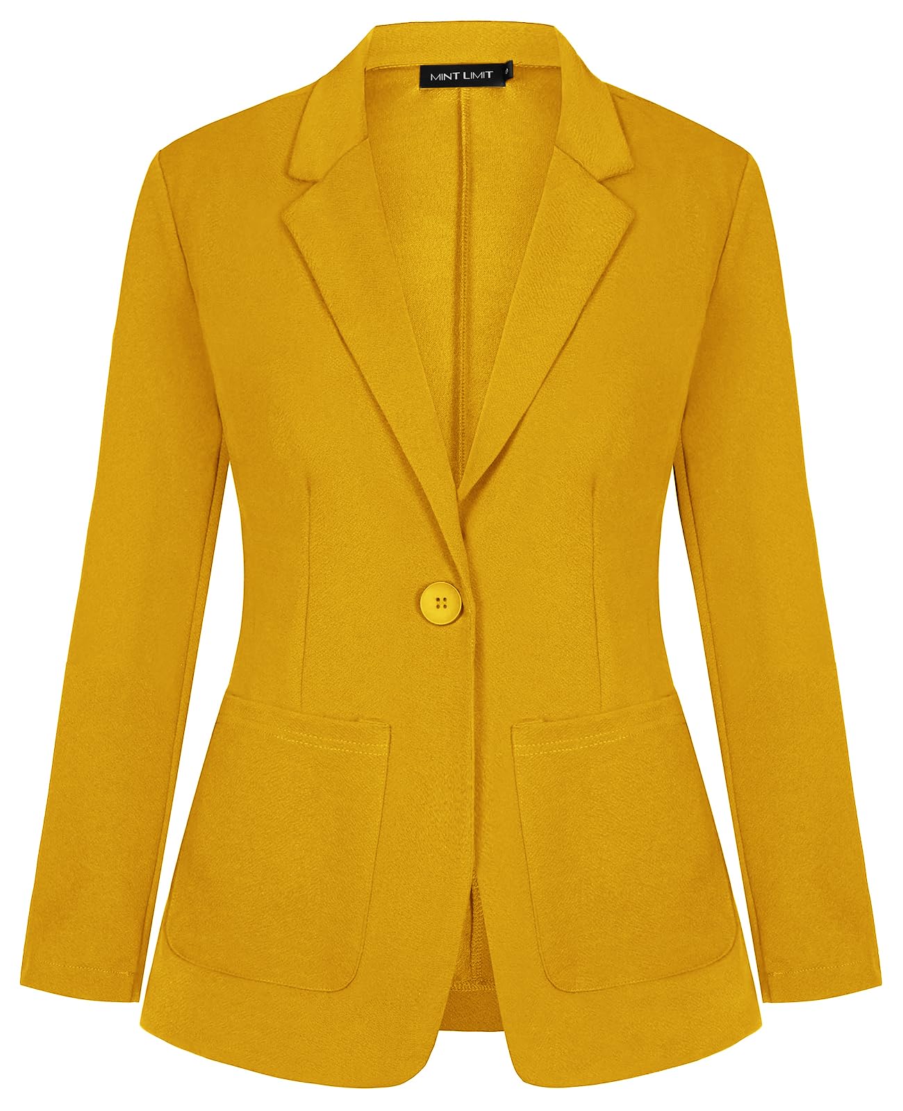 MINTLIMIT Blazers for Women Casual Long Sleeve Open Front Cardigan Button Work Office Blazers Jackets with Pockets