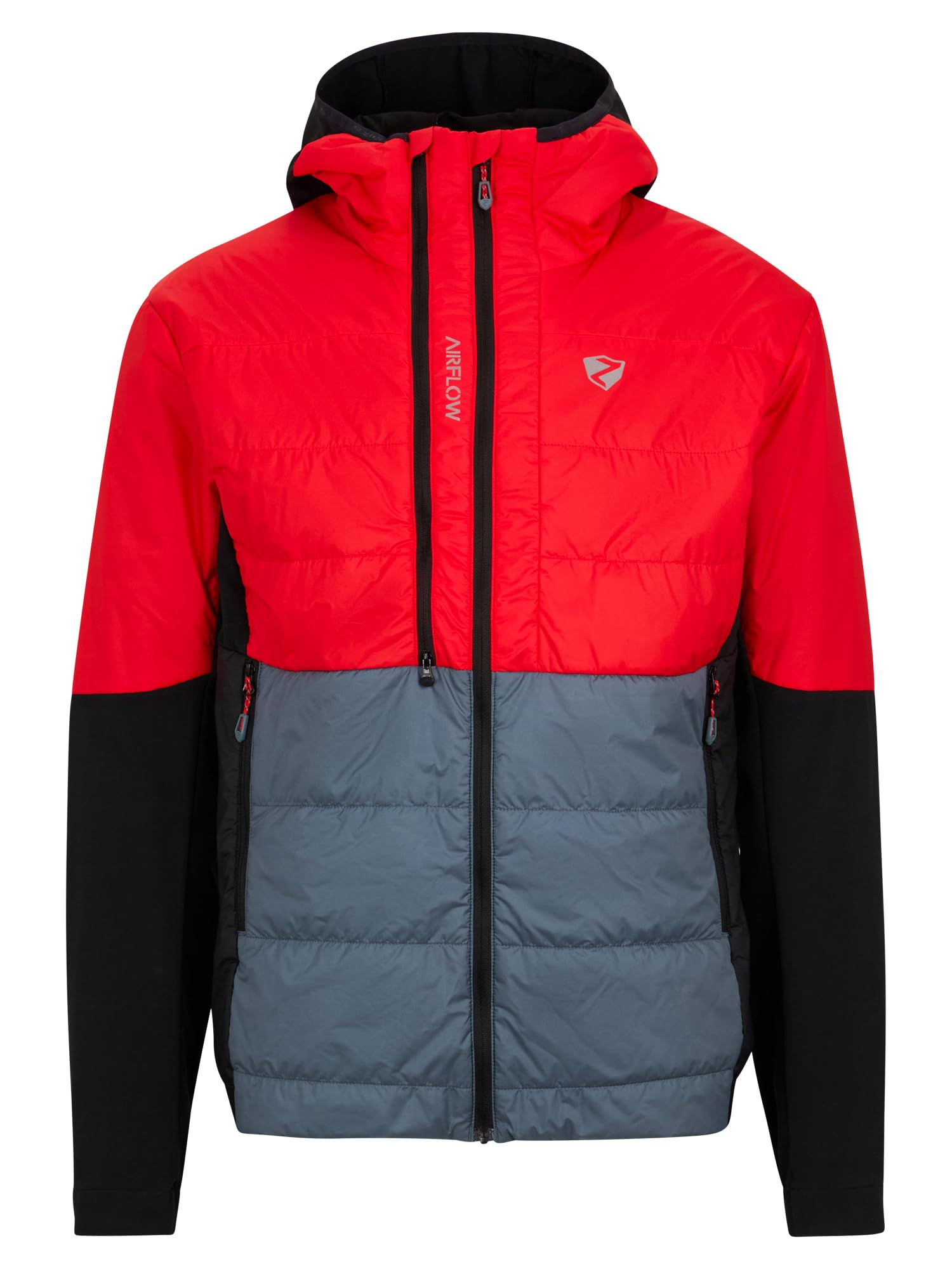 Ziener Herren Nakalo-z Hybrid-Jacke Skitour | Primaloft, Wind-und wasserabweisend