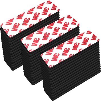 Thaibear Magnetic Strip, Flexible Magnetic Strips with Adhesive Backing 42 Pack, 3" x 1" Strong Adhesive Magnetic Tape for DIY, Crafts, Fridge - Sticky Magnet Tape Strip for Wall