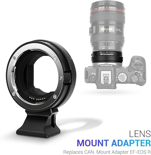Miniatura 2 de JJC EF-EOS R - Adaptador de montaje de lente de enfoque automático de metal para Canon Sigma Tamron EF EF-S a Canon EOS R8 R50 R100 R6 II R RP R3 R5