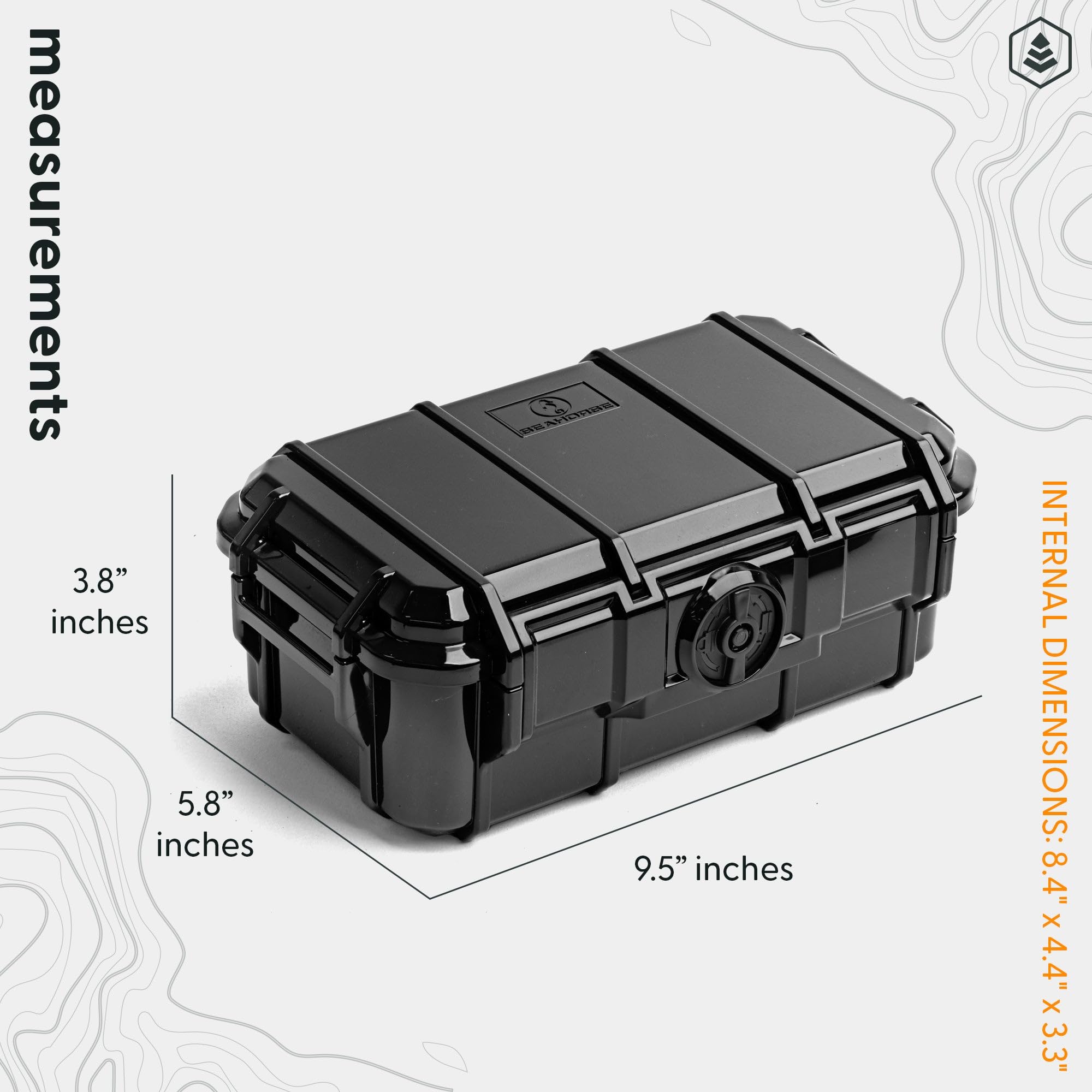 Evergreen ToughBox Tech - Organizador para cámara, Cables, Discos Duros, Compatible con GoPro, etc.