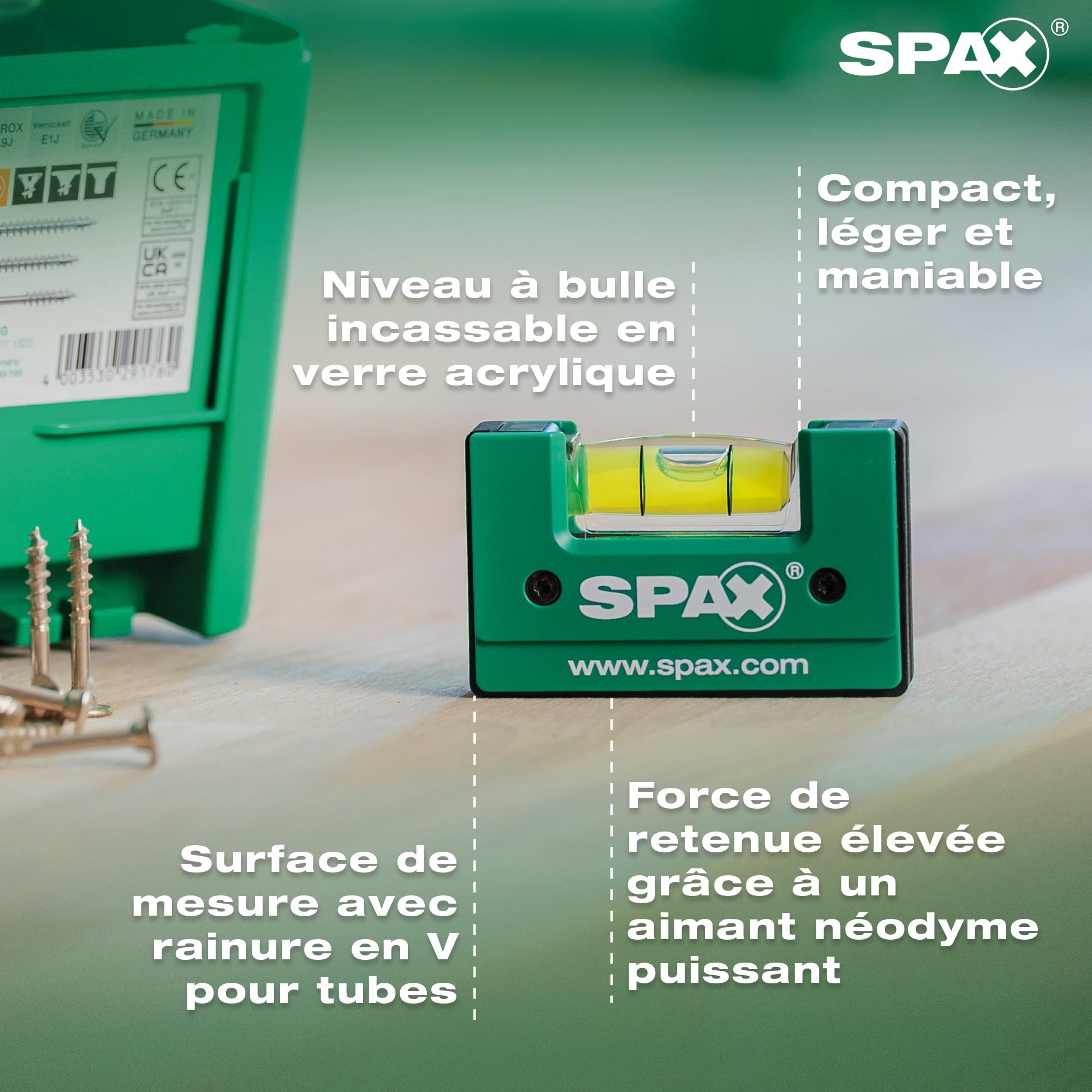 SPAX Kit de vis pour la fabrication de meubles dans systainer³ T-Loc, 2 900 vis en 12 dimensions, avec 5 embouts T20 et niveau à bulle - 8000000294617