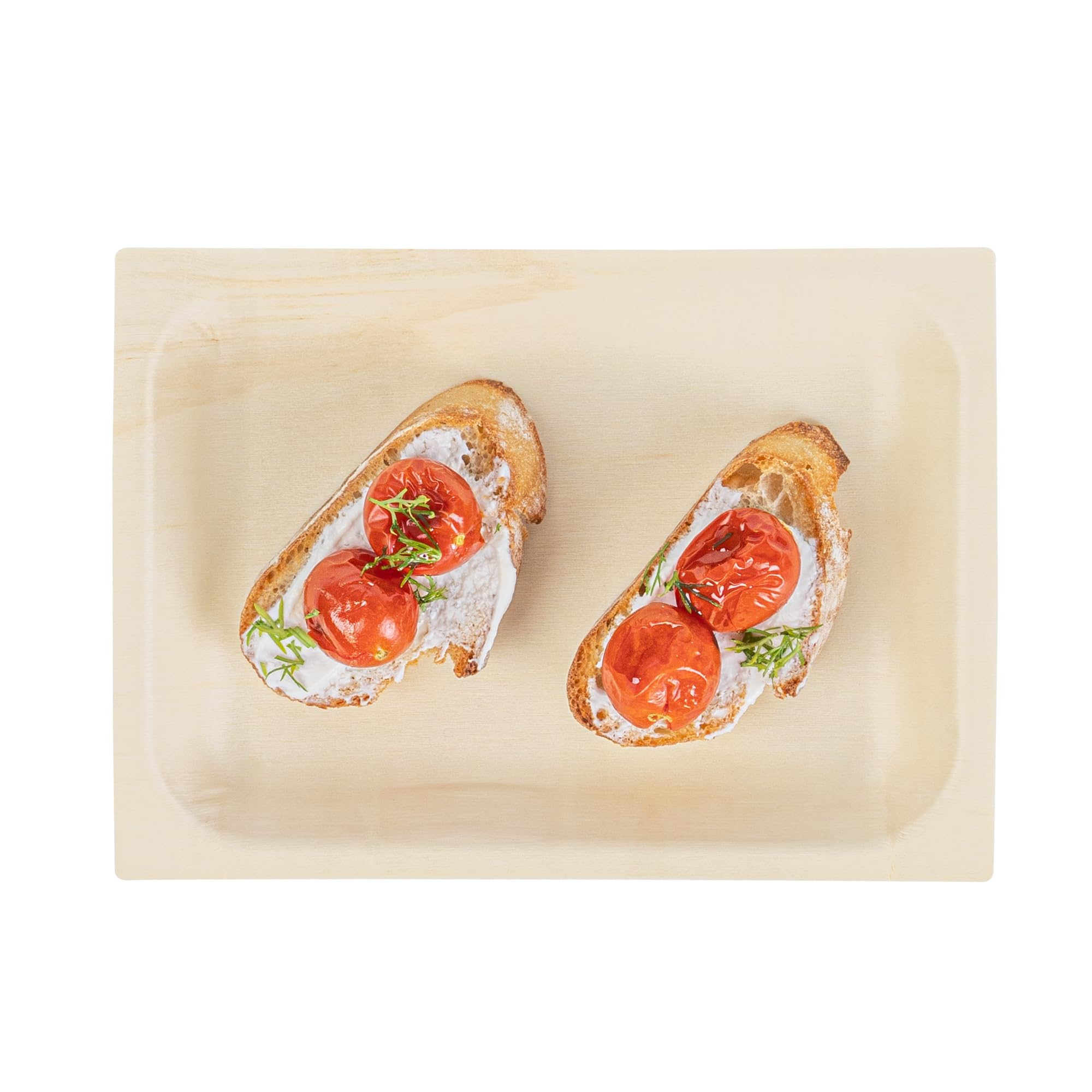 Restaurantware - Platos de servir Taipei de 7 x 5.1 pulgadas, 200 platos desechables para fiestas, sostenibles, a prueba de grasa, platos de madera de álamo, resistentes, para fiestas, bodas, camping,