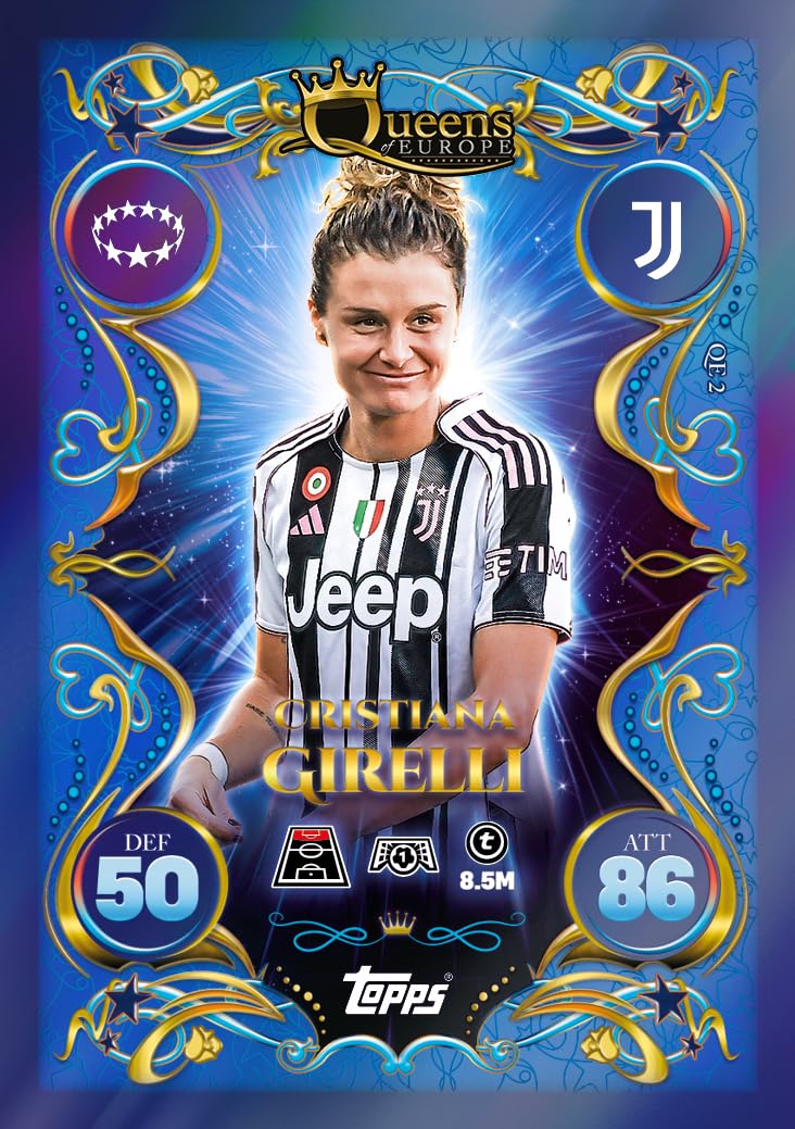 Topps UCC Match Attax 2025/26 Update Eco Pack #3 Queens of Europe 41 tarjetas 16 exclusivas edición limitada Star Girl
