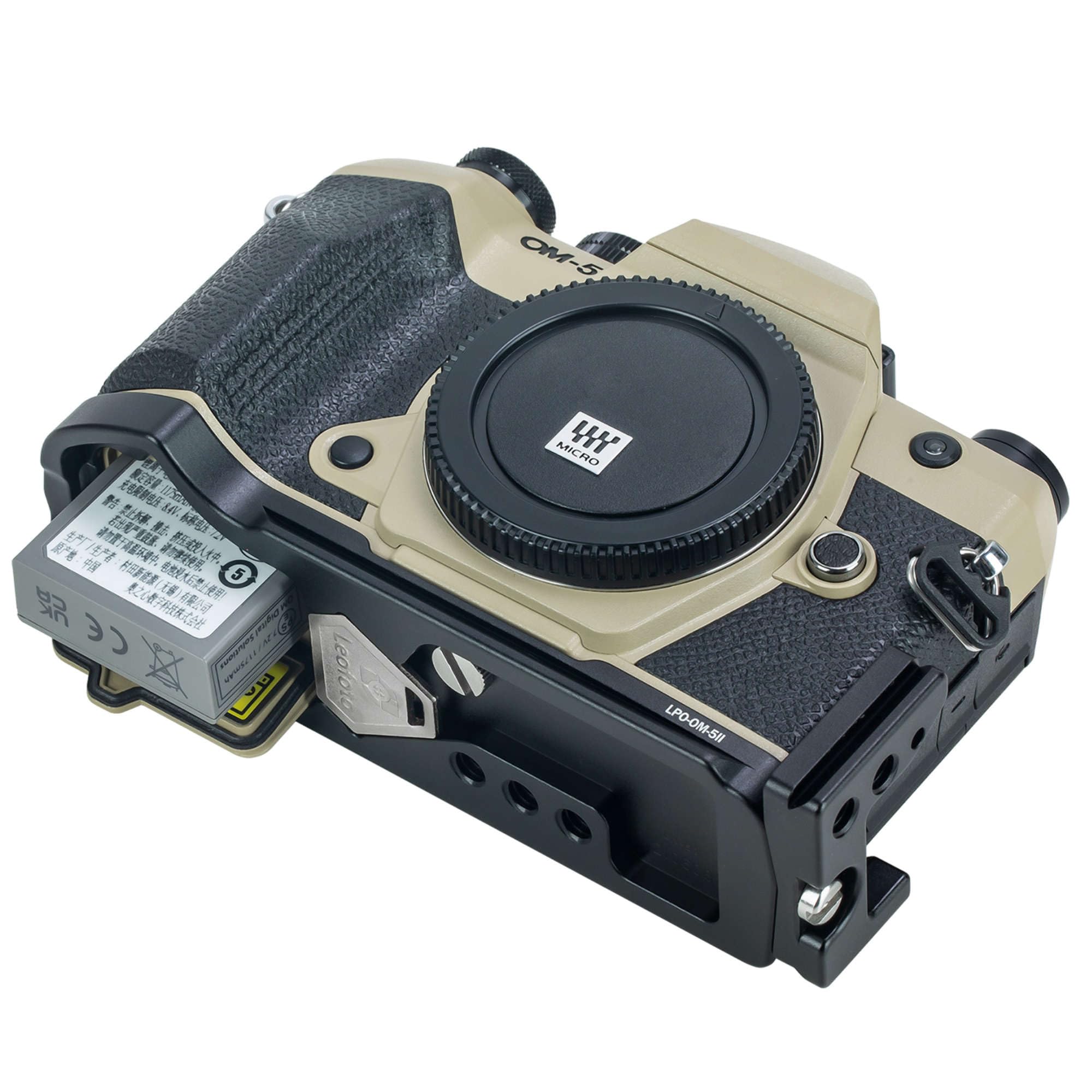 Leofoto L-Halterung LPO-OM-5II passend für OM-5 II Silber