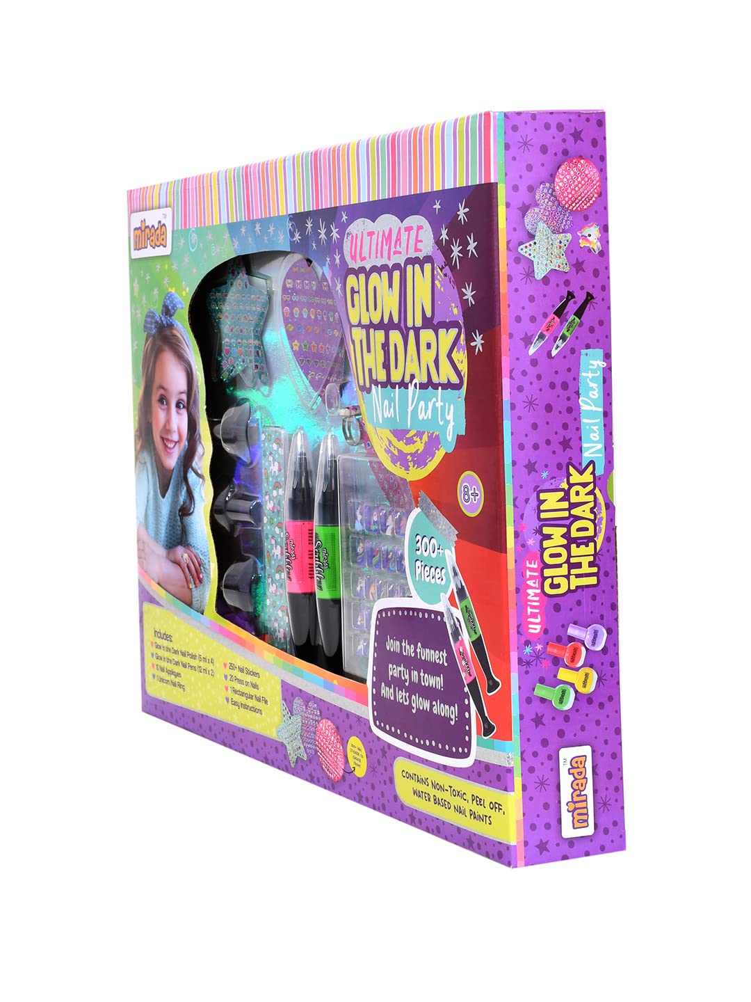 Mirada Ultimate Glow Nail Party Nail Art Kit for Girl - Image 3 thumbnail