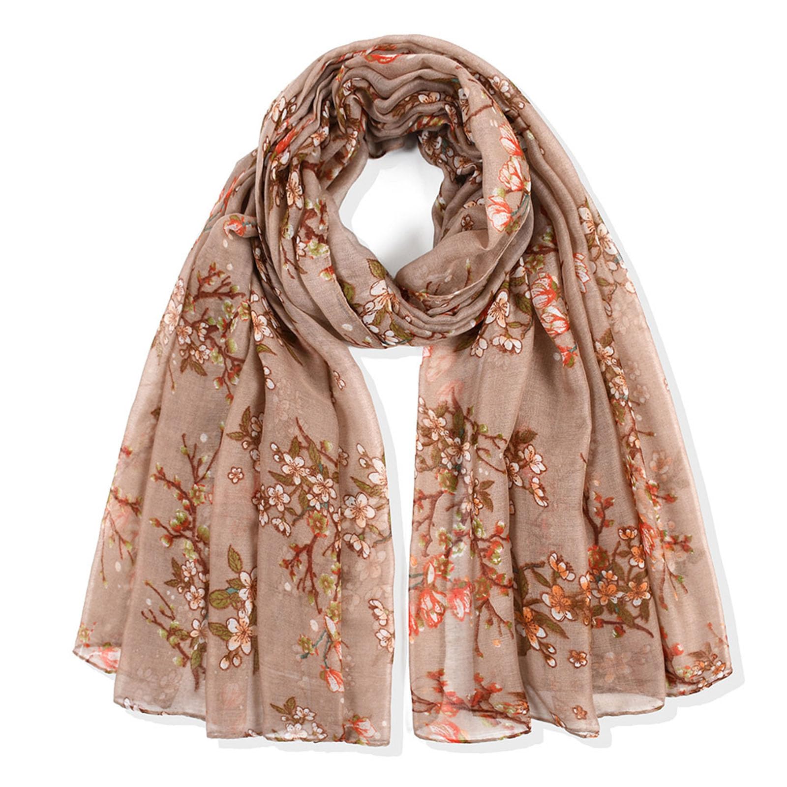 MAZELIKEHOOD Sciarpa Donna Morbide Scialle Floreale Stola Stampato Elegante Foulard Donna