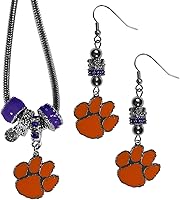 Vista 7 de Siskiyou Sports NCAA womens Euro Bead Earrings and Necklace Set