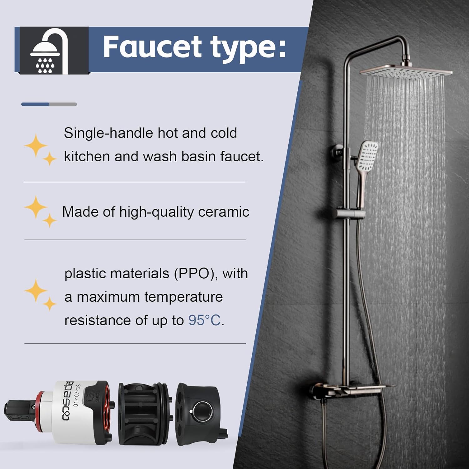 M-CORE 3-Series 1213 Replacement Mixing Valve Core, specifically designed for efficient and durable performance, delivering a strong and balanced water flow