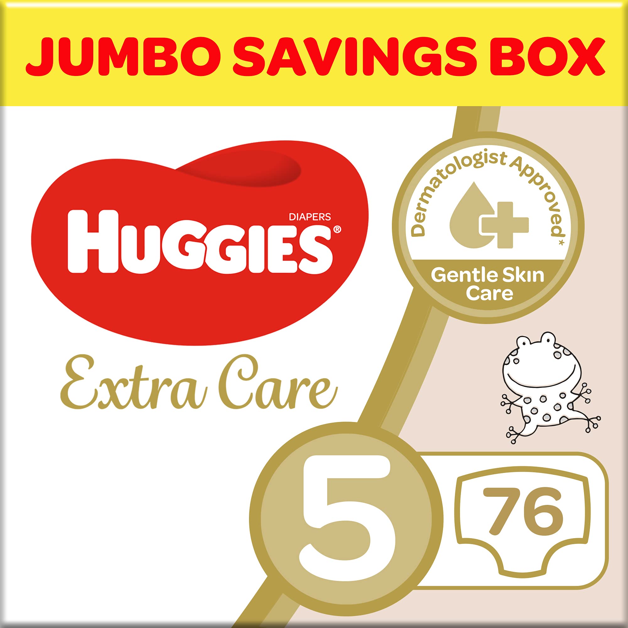 Huggies Extra Care, Size 5, 12-22 kg, Jumbo Box, 76 Diapers