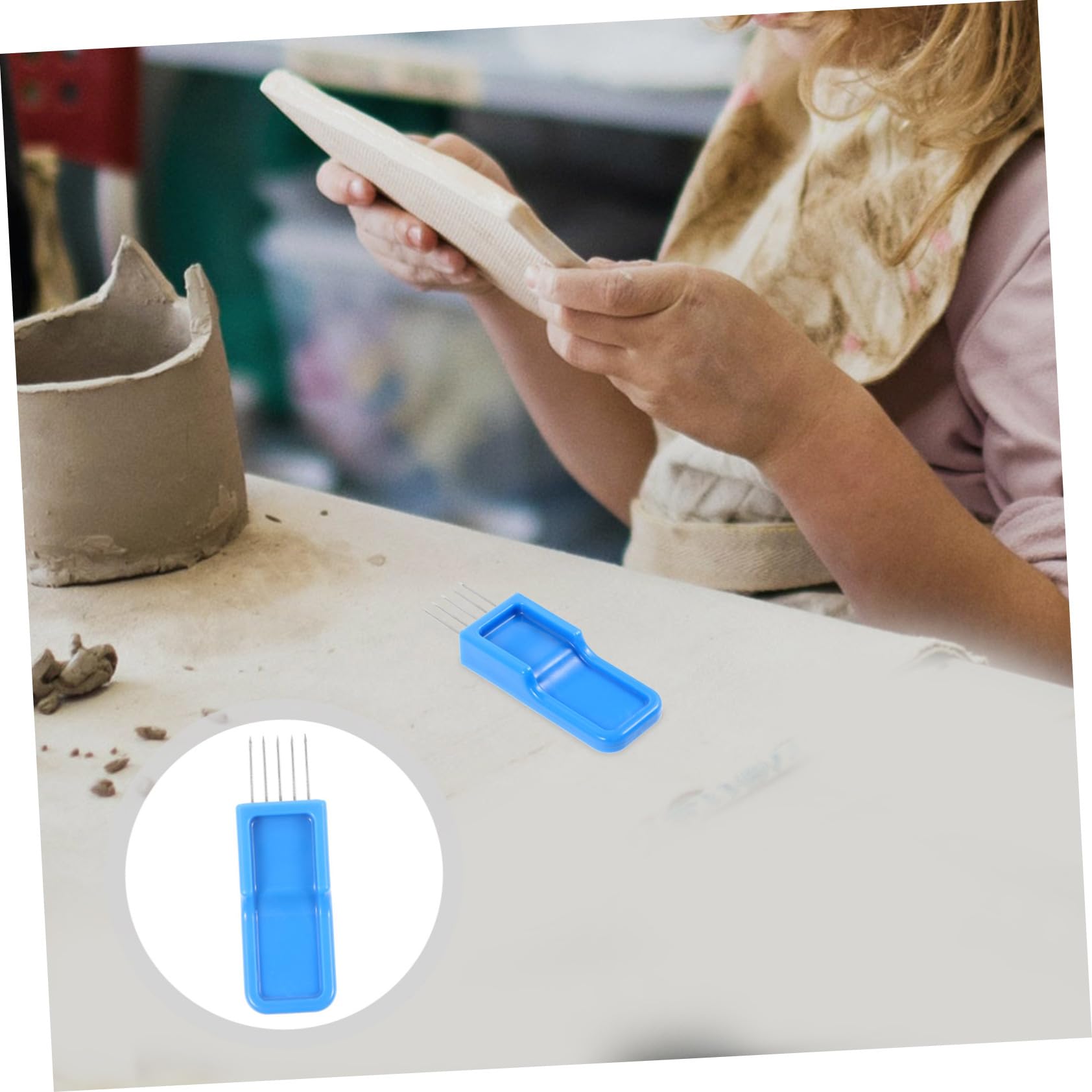 Artibetter 5 Stück Werkzeug Zum Beschneiden Von Töpferwaren Skulptur Polymer -tonwerkzeuge Töpferwerkzeuge Töpferwarenwerkzeuge Keramik Bildhauerei Gestaltung Hey Plastik Blue