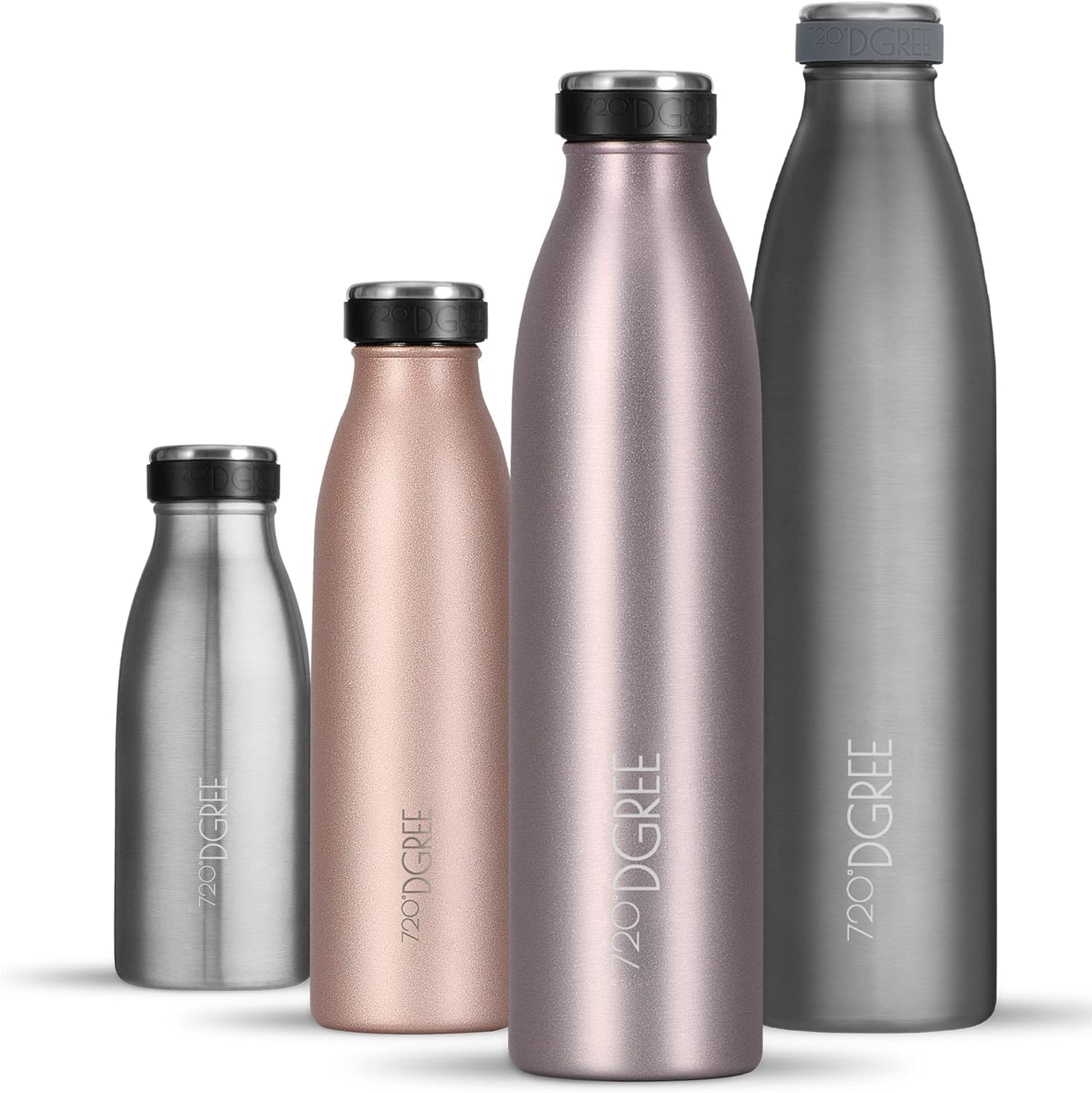 720°DGREE Vaccum Insulated Water Bottle “milkyBottle“ - 750 ml - Insulated, Leakproof, BPA-Free, Thermo Flask - for Sports, Gym, Fitness, School, Kids, Travel, Outdoor, Hot, Cold & Carbonated Drinks — view 71