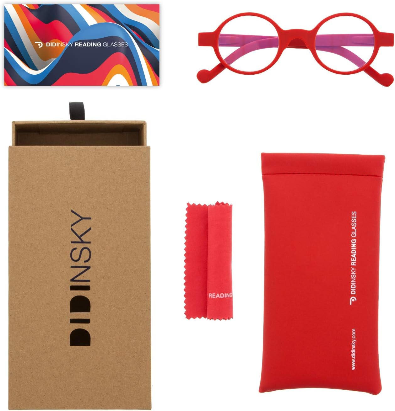 DIDINSKY Reading Glasses for Men and Women. Blue Light Blocking Computer Readers. Rubber Touch Flexible Temple and Anti Glare Glasses. Ferrari 0.0 - HAKONE Screen