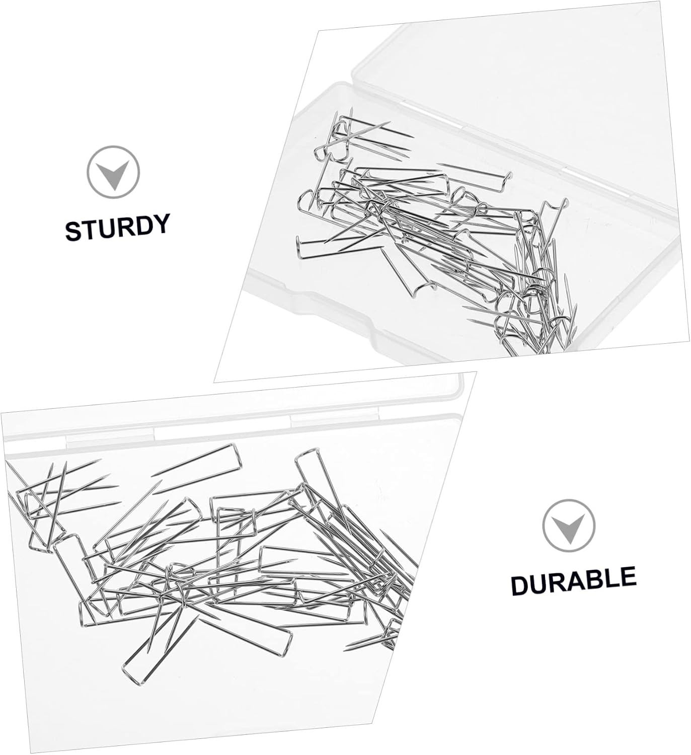 SEWACC 200pcs u Shaped Stitching Pins Sewing Pins for Quilting Crafts and Clothing Decoration Positioning Needles for Home Sewing Projects