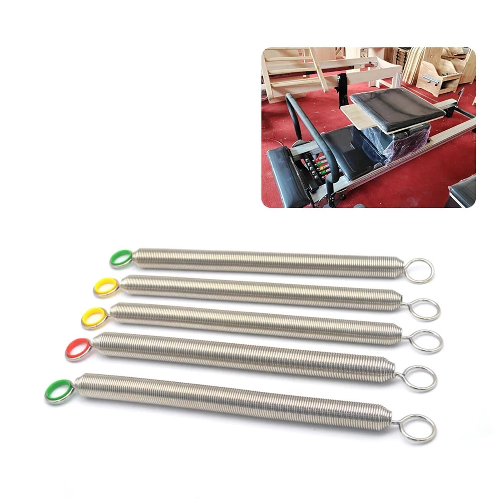 Yoga de Alta Resistencia, 5 uds., Accesorios for Equipos de Pilates Reforme, Resorte de tensión, núcleo de Pilato, Cama, resortes de Alambre de música
