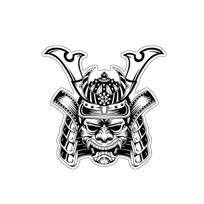 Buy Samurai Mask Vinyl Sticker Decal Japanese Sticker, for Tumblers