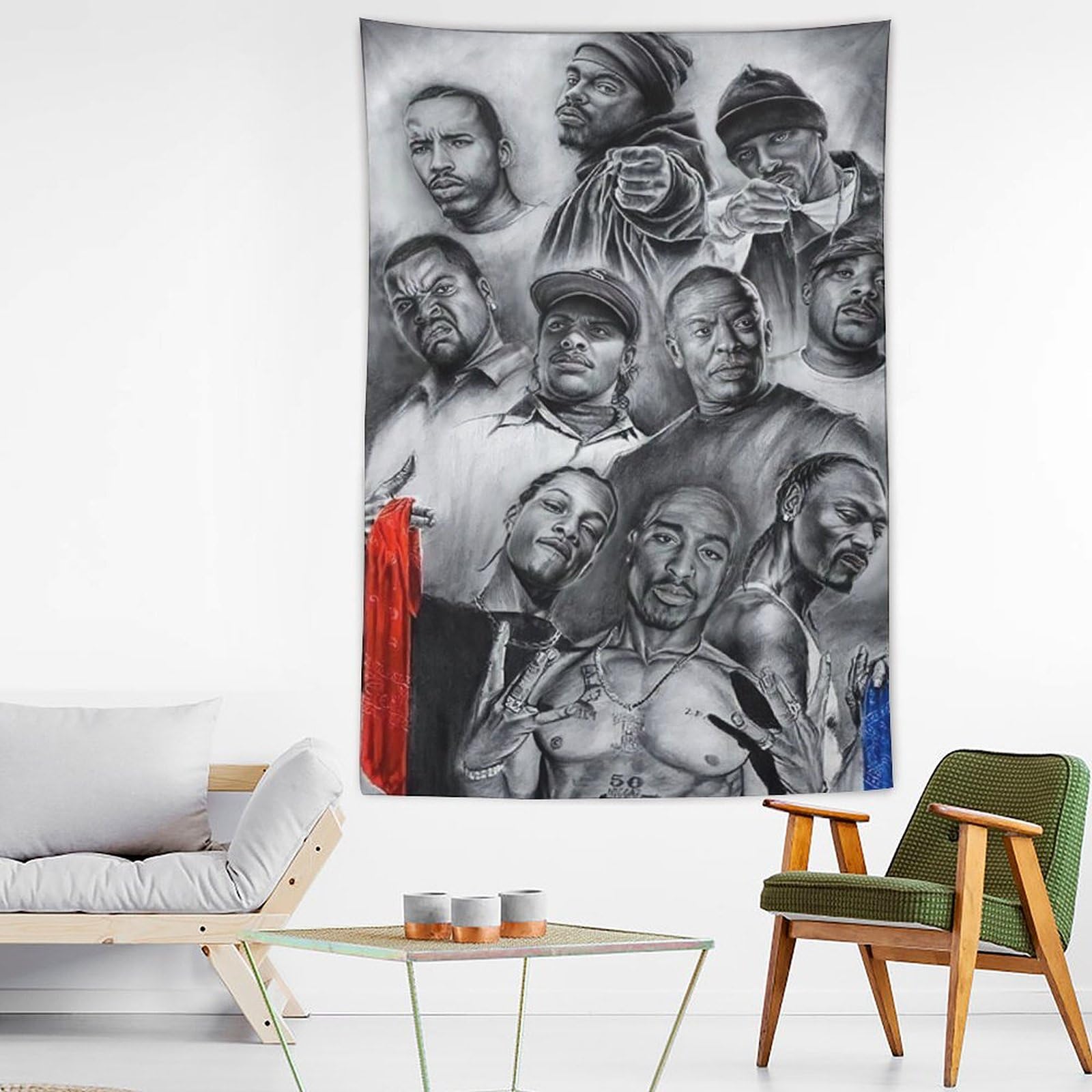 Poster da parete con cantante rap hip hop e stelle (29), decorazione per la casa, decorazione per la casa, 152,4 x 228,6 cm