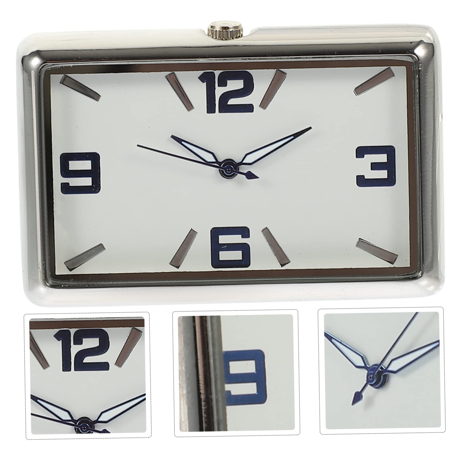 SOLUSTRE 4piezas Reloj Analógico De Tablero Para Coche Reloj De Salpicadero y Decorativo Para Vehículo Instalación y Automóviles y