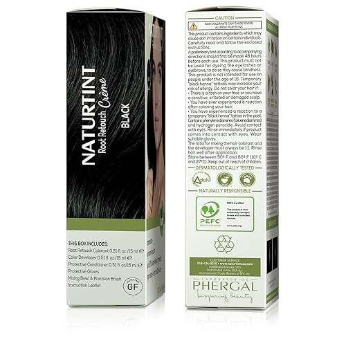 Miniatura 6 de Naturtint Root Retouch Crème - Color permanente para el cabello sin PPD negro
