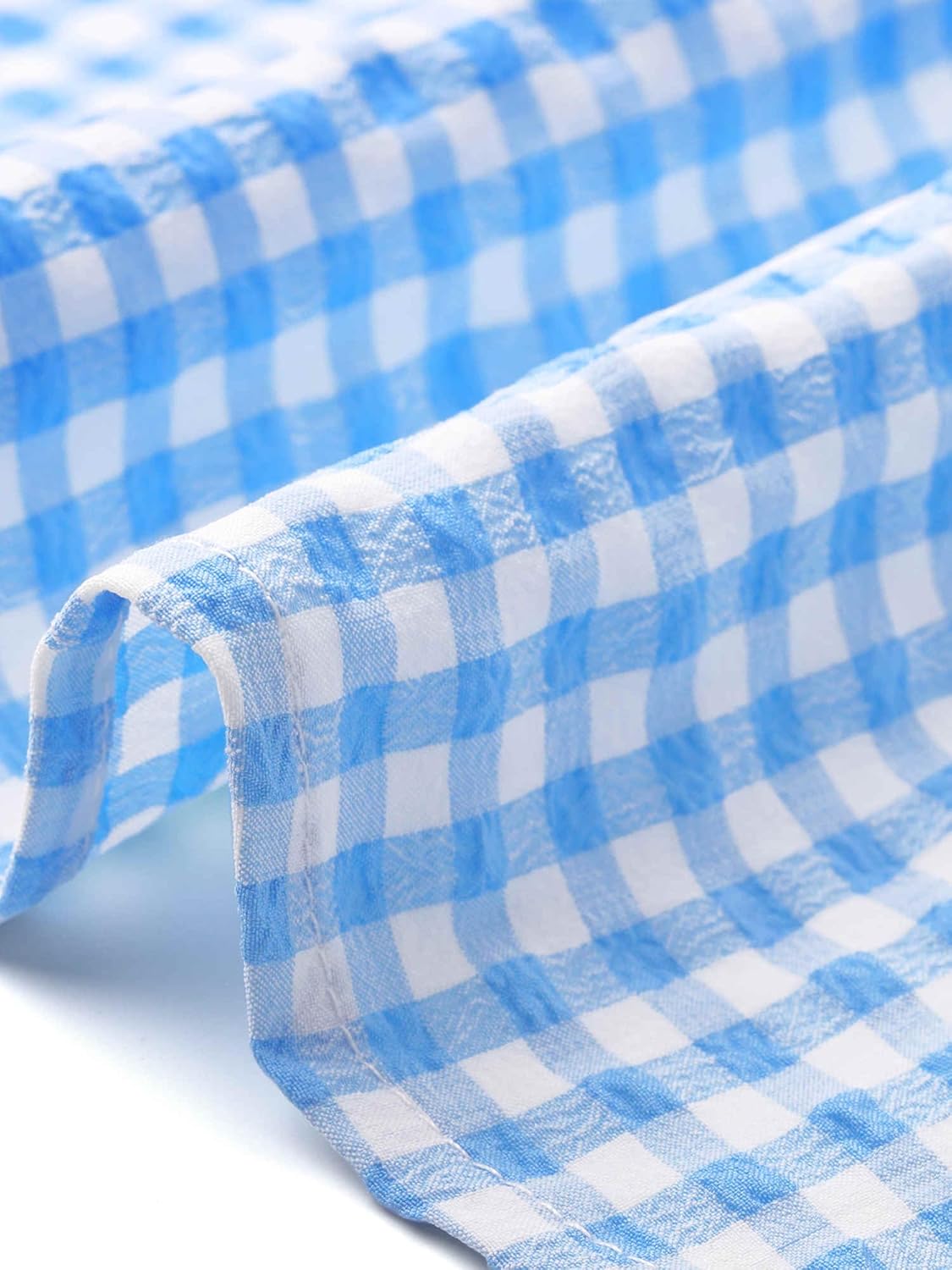 Allegra K Vintage Sleeveless Dress for Women's Plaid Ruched Summer A-Line Flowy Midi Dresses - Image 5