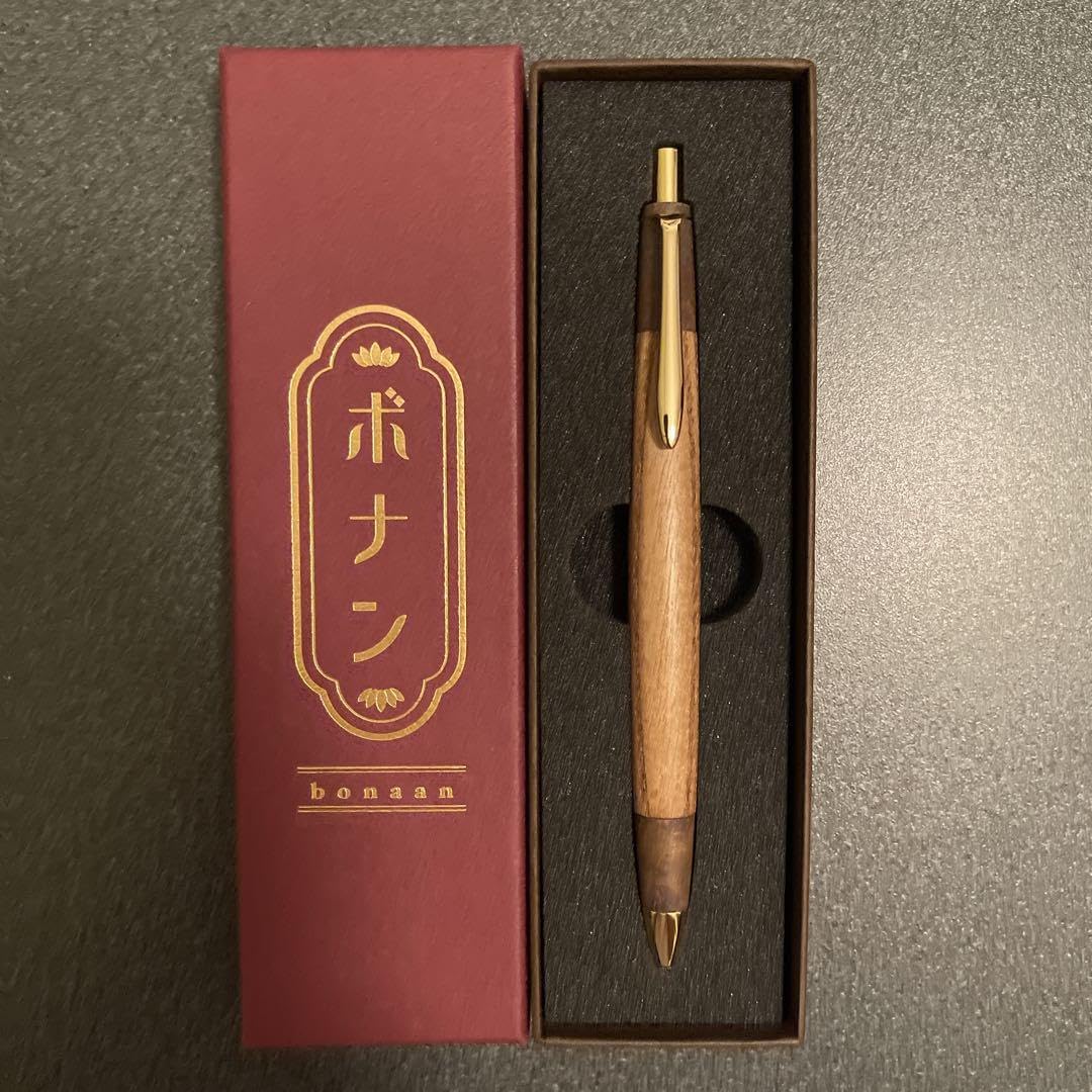ボナンペン 槐 真鍮金具 ボールペン 野原工芸 工房楔 クラフトエー