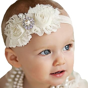 white headband for baby girl