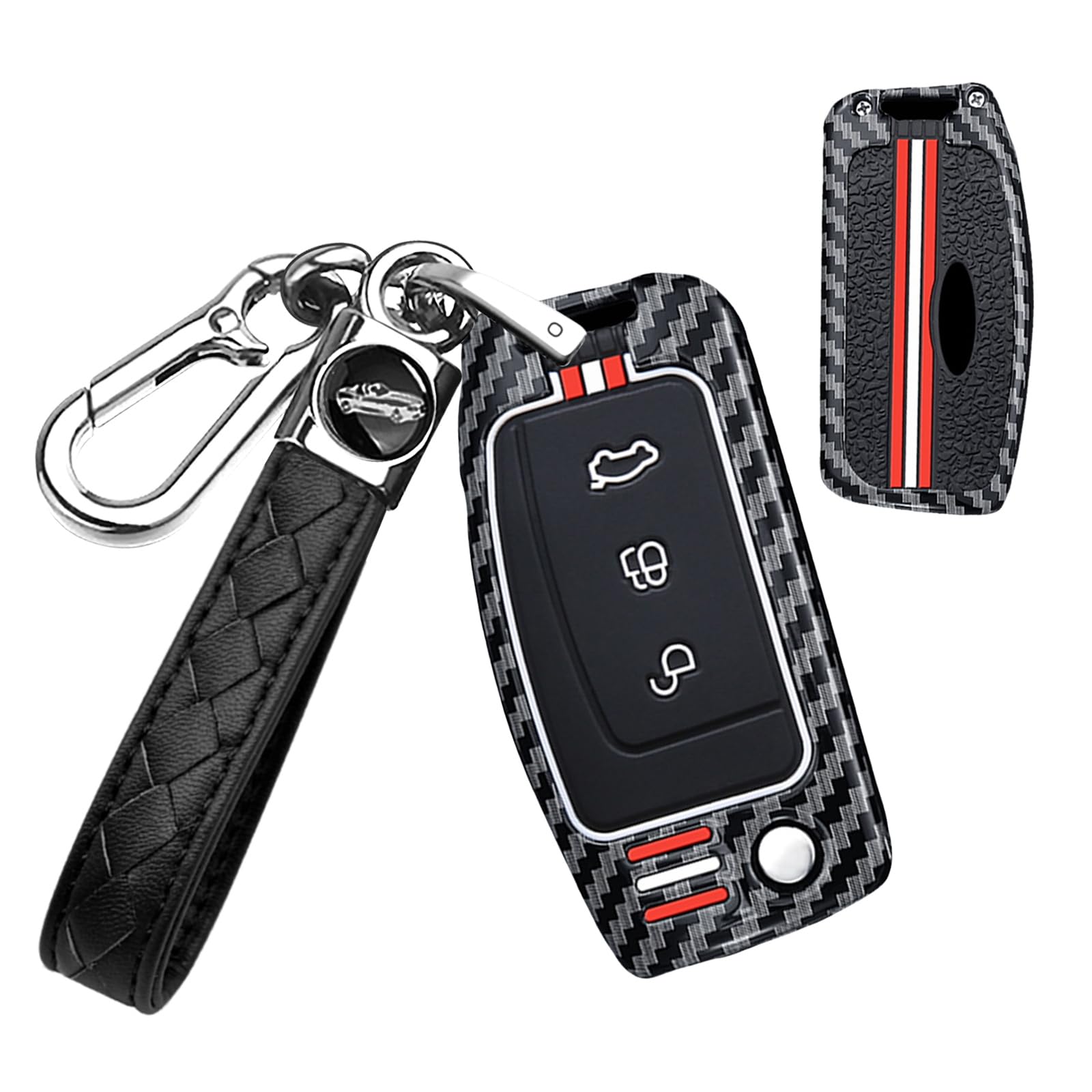 Coque de clé Ford C-Max B-Max silicone étui protection clé auto 3 boutons - 8