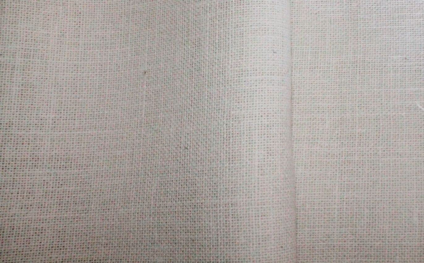 Russo Tessuti Tessuto Juta Sacco Fibra Naturale Panna Country Scampoli Metraggio Allestimenti-Panna-10 x 1,40 mt