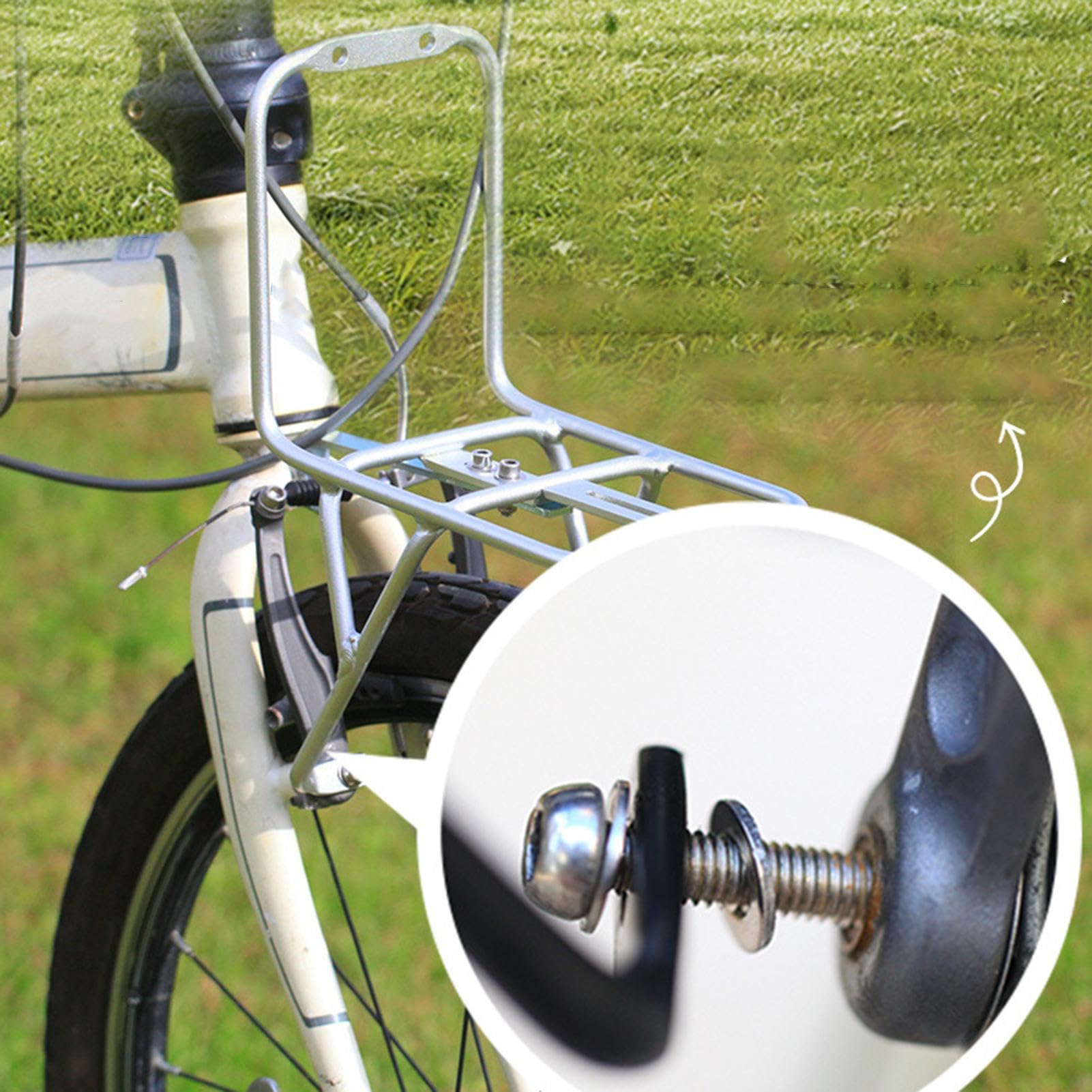 Portapacchi per bicicletta - alluminio, 20 in supporto solido e leggero, per biciclette pieghevoli, mountain bike, corse, viaggi, campeggio, viaggi giornalieri