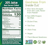Vista 28 de ALO Aloe Vera Juice Drink ALLURE - Mangosteen + Mango 16.9 fl oz, Pack of 12 Plant-Based Drink with Real Aloe Pulp